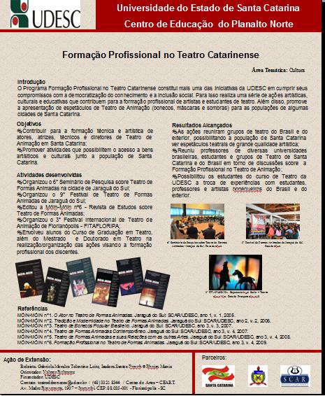 Formação Profissional no Teatro de Animação