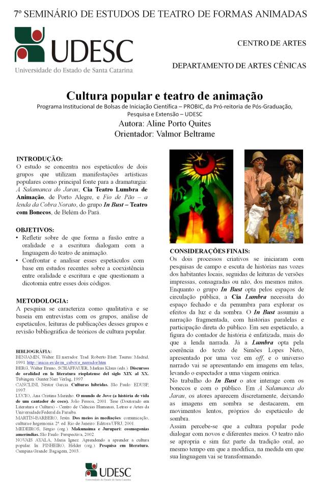 Cultura Popular e Teatro de Animação