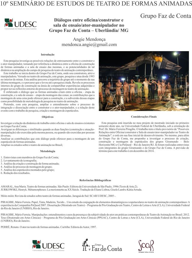 Banner 10º Seminário Angie Mendonça - UnB